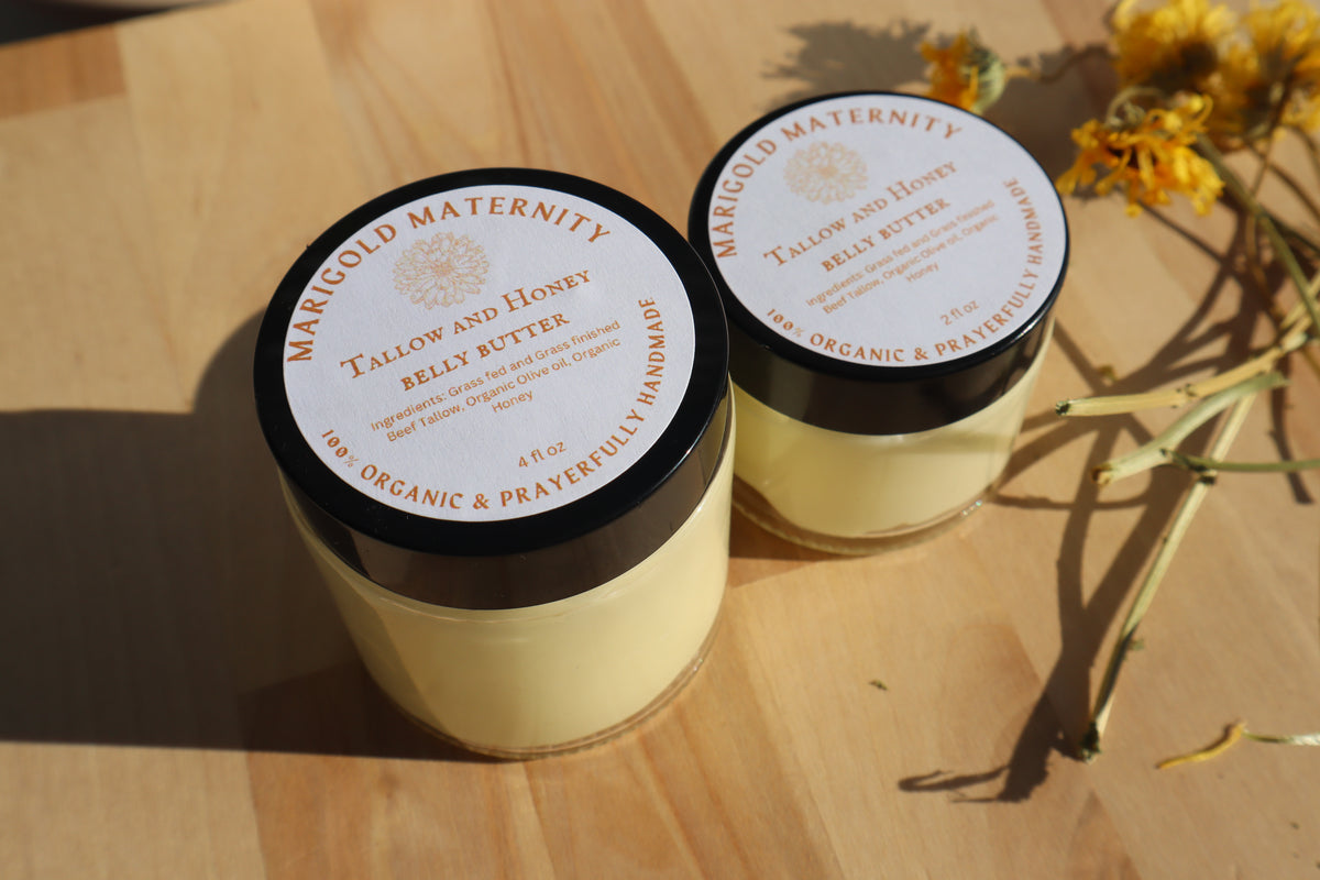 Tallow and Honey Belly Butter