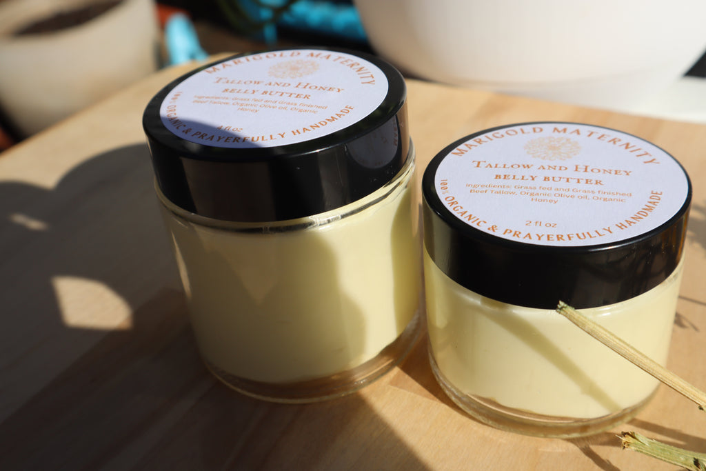 Tallow and Honey Belly Butter