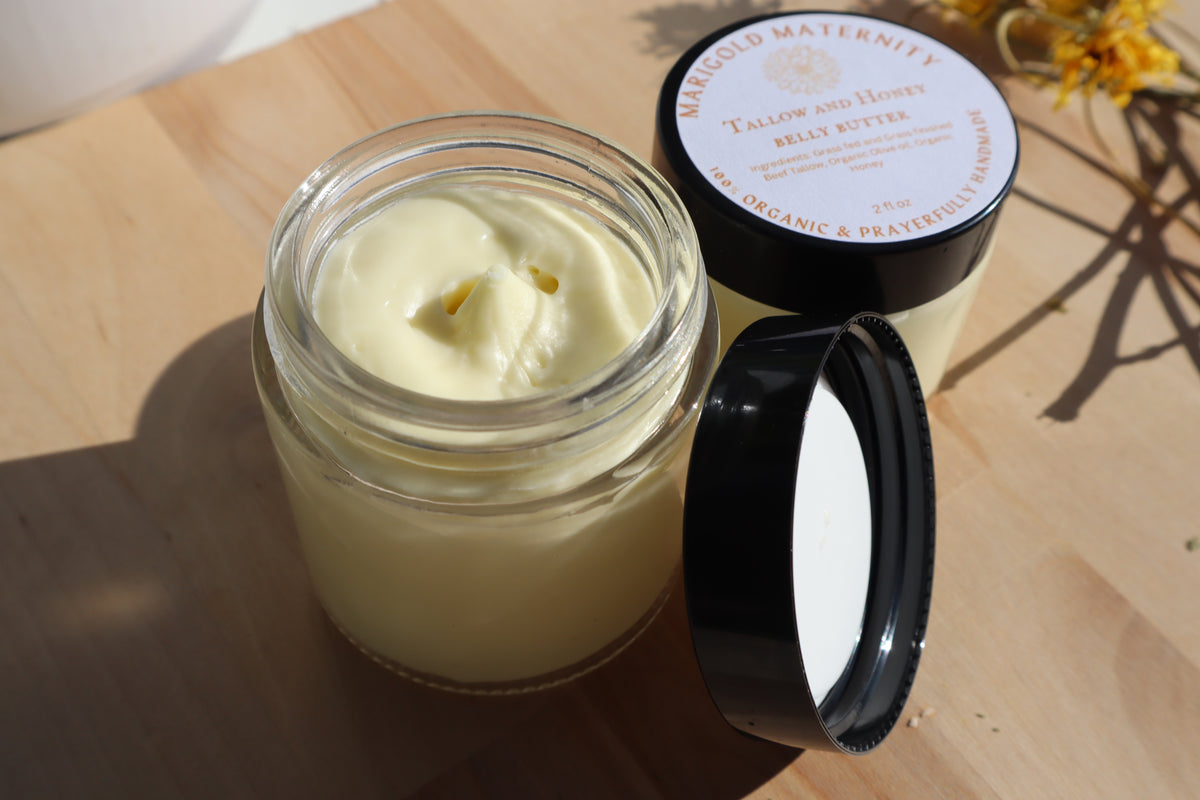 Tallow and Honey Belly Butter