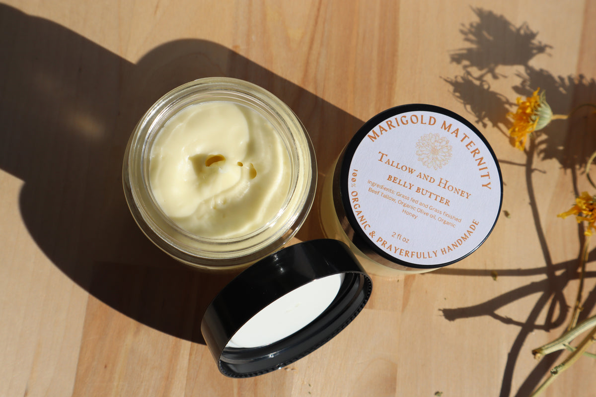 Tallow and Honey Belly Butter